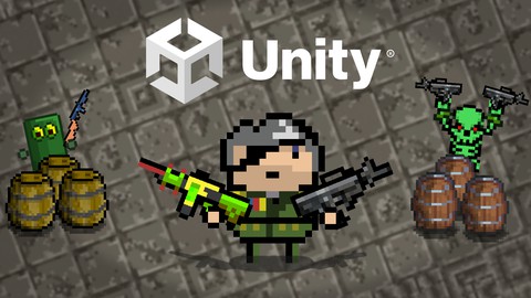 Unity 2D Dungeon Gunner Roguelike Development Course Udemy coupons
