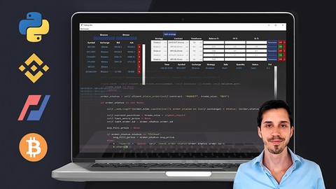 Cryptocurrency Trading Bot with a User Interface in Python Udemy coupons