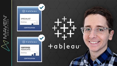 Tableau Certification: Desktop Specialist + Data Analyst Udemy coupons